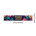 thumbnail image 3 of LUUFILx Women's History Month Decoration Banner Background Beautiful Floral Backdrop Festive Party Supplies Event Decor Photography Props Celebration, 3 of 8