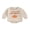 Brown, variant on Newborn Baby Boy Girl Halloween Outfits Pumpkin Letter Sweatshirt Romper Long Sleeve Oversized Bodysuit Fall Clothes