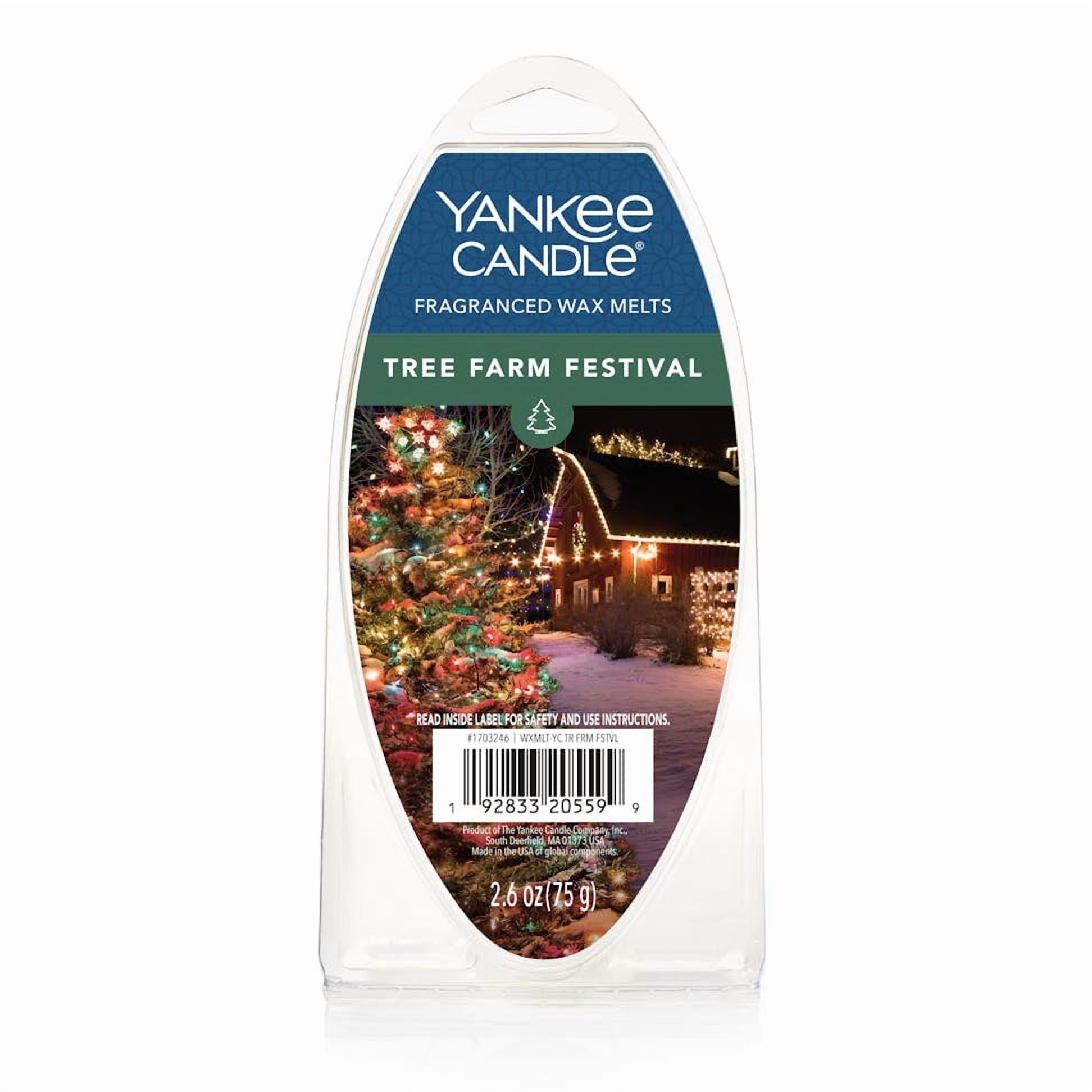 Yankee Candle Tree Farm Festival Fragranced Wax Melts, 6 Wax Spheres per Package, Pack of 6 (36 Cubes Total)