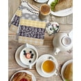 thumbnail image 4 of Yellow Grey Geometric Kitchen Dish Towels for Drying Dishes Set of 2, Boho Vintage Country Flowers Leaves Waffle Weave Microfiber Hand Tea Bathroom Towels Quick Dry & Absorbent Towel 15.7x23.6, 4 of 7