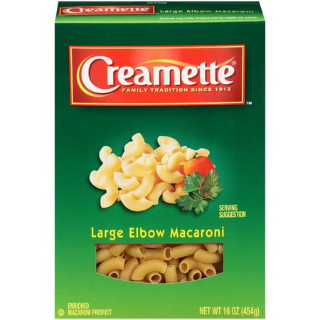 UPC 015100000034 product image for Creamette Large Elbow Macaroni Pasta, 16-Ounce Box | upcitemdb.com