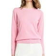 thumbnail image 1 of Gibobby SuéTer De Invierno Para Mujer Suéter de manga larga para mujer, cuello redondo, cómodo, elegante, suelto, casual, tops(Rosa,CH), 1 of 6