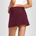 thumbnail image 6 of JIANJIA Swim Suits For Women 2025 Summer Solid Color High Waist Split Hem Swimming Skirt Sports Yoga Tankini Swim Bottoms Holiday Wear,Wine,XL, 6 of 7