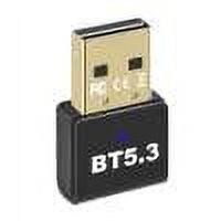 Adaptador USB portátil compatible con Bluetooth 5.3 sin controlador para computadora de escritorio