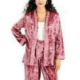 thumbnail image 2 of MSRP $60 Jm Collection Womens Velvet Embroidered Cardigan Pink Size Large, 2 of 2