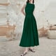 thumbnail image 1 of WILLBEST Vestidos De Mujer Vestido Casual Sin Mangas De Color Sólido Para Mujer Vestido Midi De Verano Con Cintura Ajustada A La Moda, 1 of 3