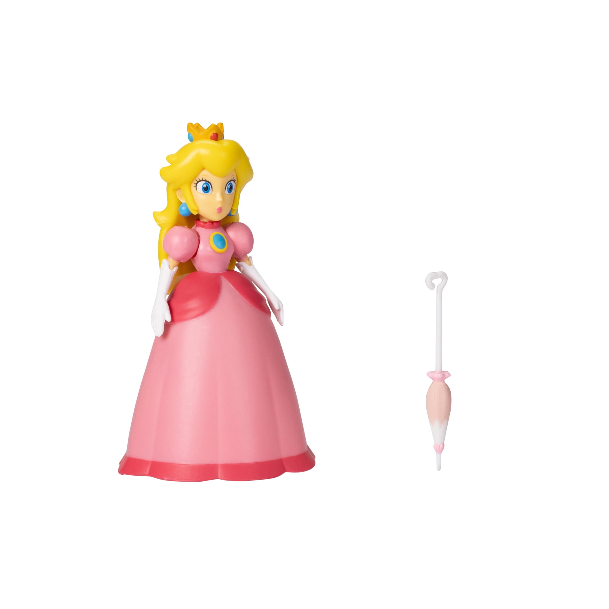 Nintendo 4 inch action figure Princess Peach with umbrella