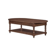 My Texas House Oval Coffee Table, Warm Brown