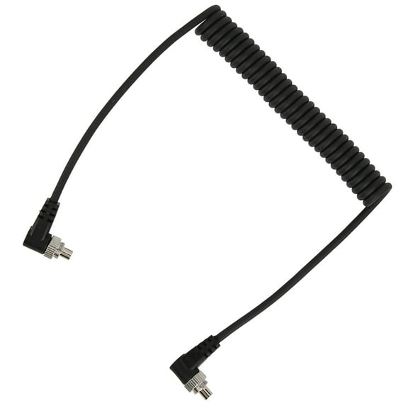 100cm Male to Flash PC Sync Cable with Screw Lock for Canon / Nikon Camera and Light Connection