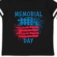 thumbnail image 4 of Inktastic Memorial Day Distressed American Flag with Fireworks Boys or Girls Toddler T-Shirt, 4 of 5