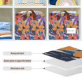 thumbnail image 4 of Yayeee Foldable Storage Basket for Shelves with Handles Waterproof Cloth Bins, Colorful Painted Flowers Pattern, 4 of 7
