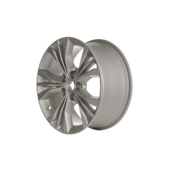 Aluminum Wheel - Silver - 18 x 8 Inch - 42mm Offset - 5 Triple Spoke - 5 Stud - Compatible with 2014 - 2019 Chevy Impala 2015 2016 2017 2018