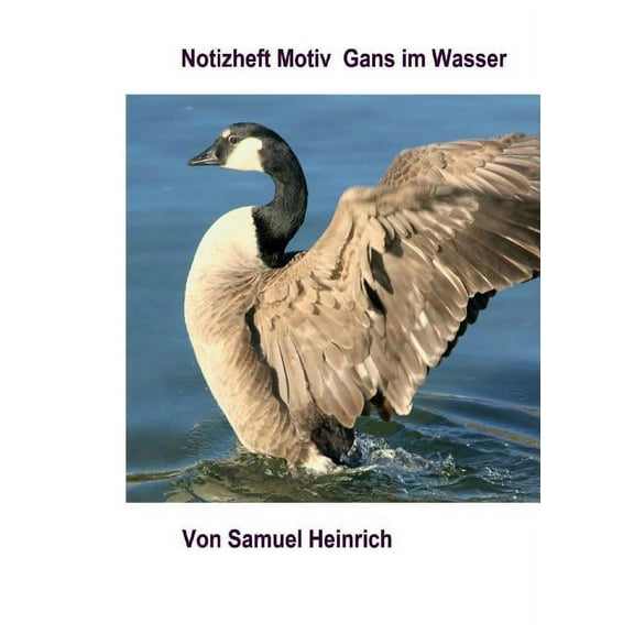 Notizheft Motiv Gans im Wasser (Paperback)