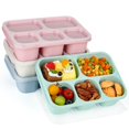 thumbnail image 4 of Essentiels de Rentrée Scolaire Boîte à Lunch Adulte 5 Compartiments Conteneur de Préparation de Repas pour Enfants Conteneurs de Stockage Alimentaire Réutilisables Empilables pour École Travail et Voyage, 4 of 9