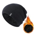 thumbnail image 3 of Dyfzdhu Men Winter Hats Outdoor Solid Color Knitted Cotton Hat Sunscreen Running Sports Warm, 3 of 7