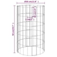 thumbnail image 4 of vidaXL Circular Gabion Pole Galvanised Steel Ø30x50 cm, 4 of 4