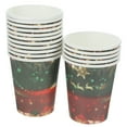 thumbnail image 3 of 32 Uds. Vasos de papel con temática navideña, vasos para bebidas navideñas, vasos de papel para helado, 3 of 8