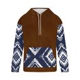 thumbnail image 3 of Sudadera con capucha para hombre, moderna, con cordón ajustable y bolsillo, estampada, deportiva y de ocio, sudadera con capucha, blusa de poliéster para hombre, 3 of 4