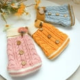 thumbnail image 5 of Suéter cálido para perros, moda de invierno, suéter clásico de punto con botones para niñas, abrigo para perros en clima frío, rosa, pequeño Sincero Electrónica, 5 of 5