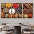 thumbnail image 3 of wall26 Framed Canvas Print Wall Art Set Wood Bowl Peppercorn Nut Herb Spice Variety Food Kitchen &amp; Cooking Photography Realism Decorative Colorful for Living Room, Bedroom, Office - 24"x36&q, 3 of 5