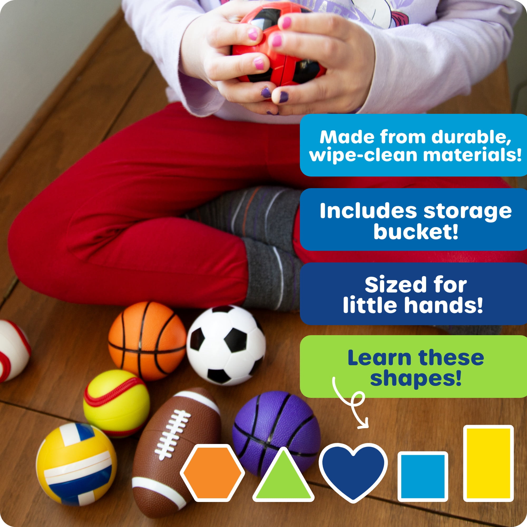 Learning Resources Snap-n-Learn Sports Shapers - Shape Toys For Kids, Ages 18 Months+