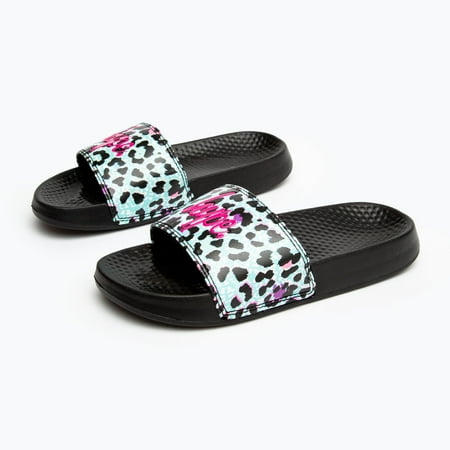 

Hype Boys/Girls Leopard Print Sliders