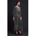 thumbnail image 2 of Phagun Floral Ladies Plus Size Kaftan Summer Wear Beach Coverup Kimono Caftan-XL-2X-3X, 2 of 4