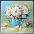 thumbnail image 3 of Diamante pintura 5D DIY completo taladro redondo mesa flores punto de cruz artesanía, 3 of 9