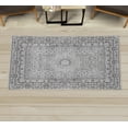 thumbnail image 1 of Oriental Decorative Rug, Vintage Design Antique Artwork Mandala Look Boho Floral Design Print, Quality Carpet for Bedroom Dorm and Living Room, 6 Sizes, Dark Taupe, by Ambesonne, 1 of 1