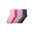 thumbnail image 1 of Mamia 6 Pairs Womens Cozy Slipper Socks Fuzzy Sock Multi Color Size 9-11, 1 of 3
