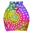 thumbnail image 4 of Hoodies for Women Tie-Dye Graphic Hoodies Star Print Hoodie Drawstring Sweatshirts Pocket Pullover S, 4 of 5