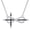 Cross infinity, variant on Hamsa Pendant Sterling Silver Fatima Hand Necklace for Women Hamsa Evil Eye Necklace