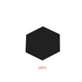 thumbnail image 3 of Cateissary 12 unids/set 3D espejo hexagonal extraíble etiqueta de la pared calcomanía decoración del hogar arte DIY - plata - 100x85x50mm Decoración del hogar Negro 200x170x100mm, 3 of 6