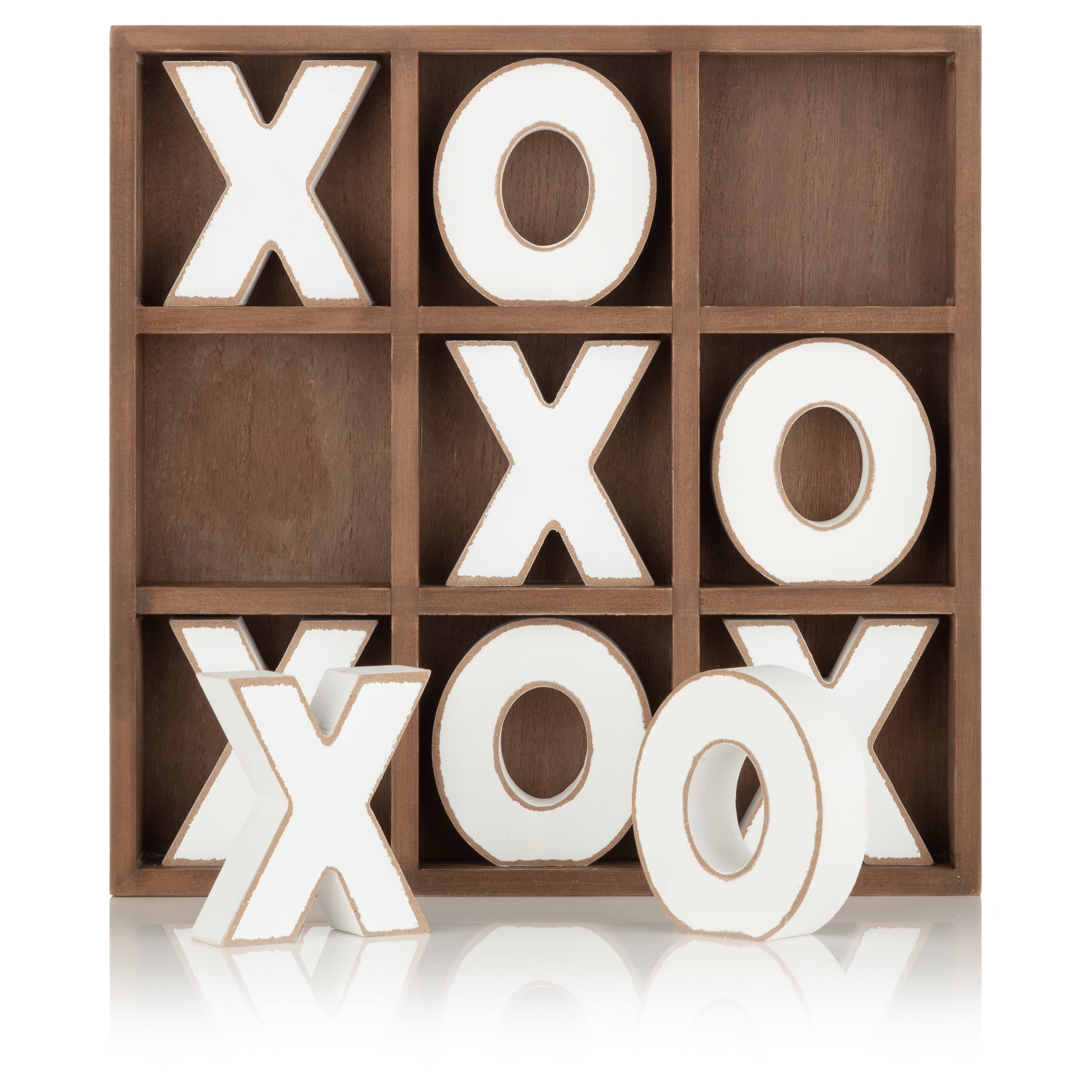 Studio Mercantile Premium Solid Wood Tic-tac-toe Board Game - Macy's