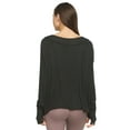 thumbnail image 2 of Felina | Women's Long Sleeve V-Neck Top (Black, X-Large), 2 of 2
