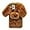 Brown, variant on Dog Case Compatible with iPhone 14 Pro Max Cute 3D Plush Fluffy Dog Case Cartoon Case Fashion Luxury Fur Hair Fuzzy Wool Face Soft Back Cover Shockproof Protective for Women Girls Girly Brown