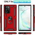 thumbnail image 2 of Phone Case for Note 20 Ultra Case Galaxy Note 20 Ultra Case Samsung Note 20 Ultra Case, Military Grade Case with Ring Car Mount Kickstand for Samsung Galaxy Note 20 Ultra 5G - Red, 2 of 12