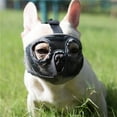 thumbnail image 2 of (M(28-43cm))，Short Snout Dog Muzzle- Adjustable Breathable Mesh Bulldog Muzzle for Biting Chewing Barking Dog Mask, 2 of 5