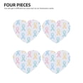 thumbnail image 3 of Car Fragrance Piece Four Pieces Of Fresh Air Lavender Smell Contains Lanyard Plastic Film Wrapped For The Bathroom Bed In The Car Room Cancer Awareness Ribbon Pattern - Soft Multicolor Heart Shape, 3 of 8