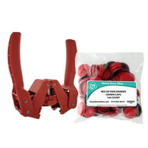 Learn To Brew Black Beauty Bottle Capper With Red Oxygen Barrier Crown Caps, ...