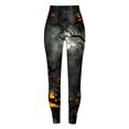 thumbnail image 5 of mgoYE Halloween Yoga Pants Women High Waisted Tummy Control Printed Soft Stretchy Workout Yoga Pants Women Leggins Size XL, 5 of 7