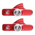 thumbnail image 2 of Plaquettes de Frein de Bicyclette Rouges Chaussures de Plaquette de Frein Alliage d'Aluminium Caoutchouc 2 Pcs Chaussures de Frein de Route en Alliage d'Aluminium Style Tiroir Plaquettes de Frein Pourred, 2 of 6