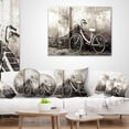 thumbnail image 4 of Designart Old Bicycle and Cracked Wall - Photography Throw Pillow - 12x20, 4 of 5