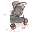 thumbnail image 2 of 509 Crew: Melange Flora - Mabelle 3-Wheel Doll Jogger Stroller - Accessory For Dolls Up To 24", Large Canopy, Foldable Design, Kids Toy, Ages 3+, 2 of 7