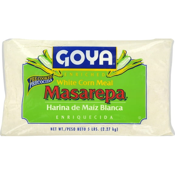 Goya Foods Masarepa Pre-Cooked White Corn Meal, 5 Pound