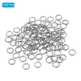 thumbnail image 3 of Unique Bargains , 0.36 x 0.24' Fishing Split Rings Fishing Swivel Stainless Steel Rings with Double Flattened Connectors,100 PACK, 3 of 6