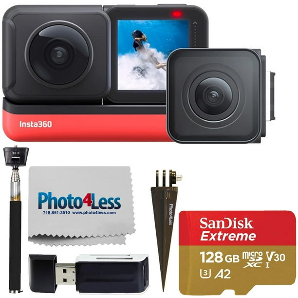Insta360 ONE R Twin Edition + 128GB SD Card + Monopod + Great Value Kit!
