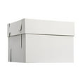 thumbnail image 3 of W PACKAGING WPCKB108 10x10x8 White/Kraft Plain 8" Deep Cake Box W/Window, E-Flute Pack of 25, 3 of 3