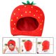 thumbnail image 5 of KAKOWELY Adorable gorro de fresa para la cabeza, adorno para la cabeza, accesorio para fotos con fresa de peluche, 5 of 5