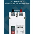 2P Dc 600Vsolar Power Molded Case Circuit Breaker Mccboverload Switch